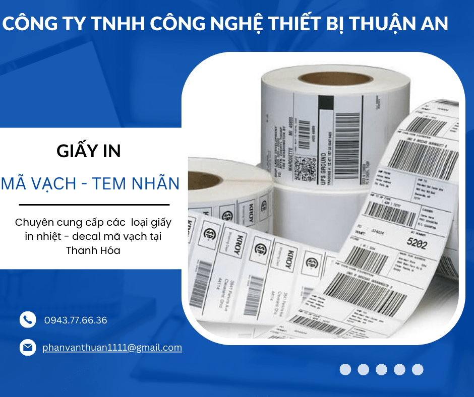 Giấy in tem nhãn - Giấy in mã vạch