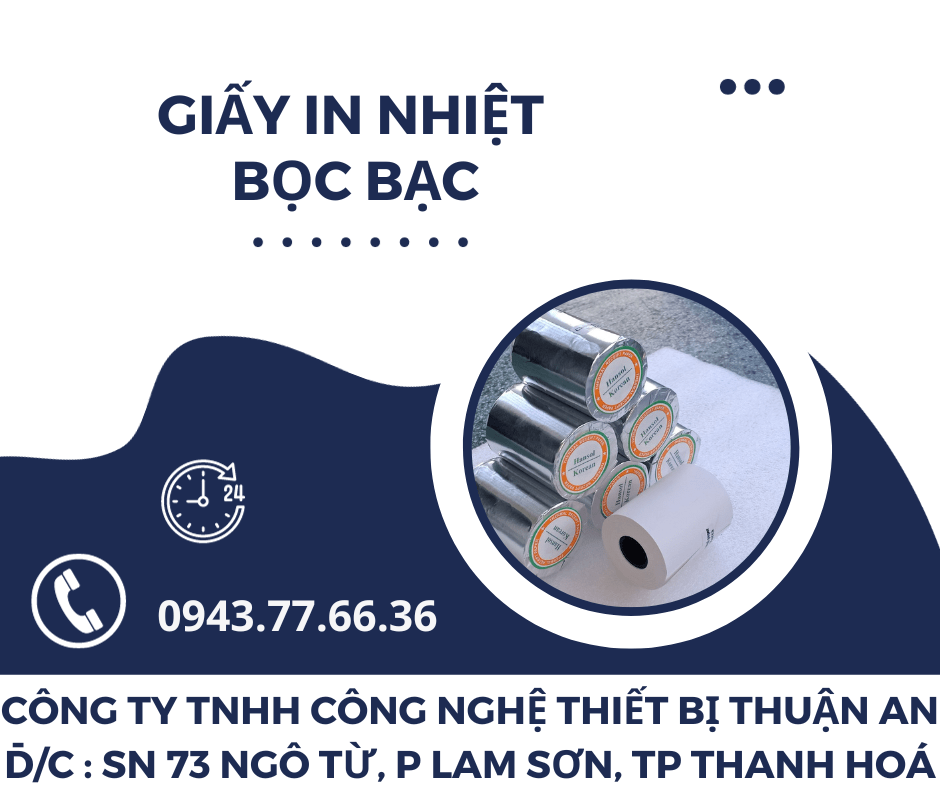 Giấy in nhiệt bọc bạc tại thanh hoá