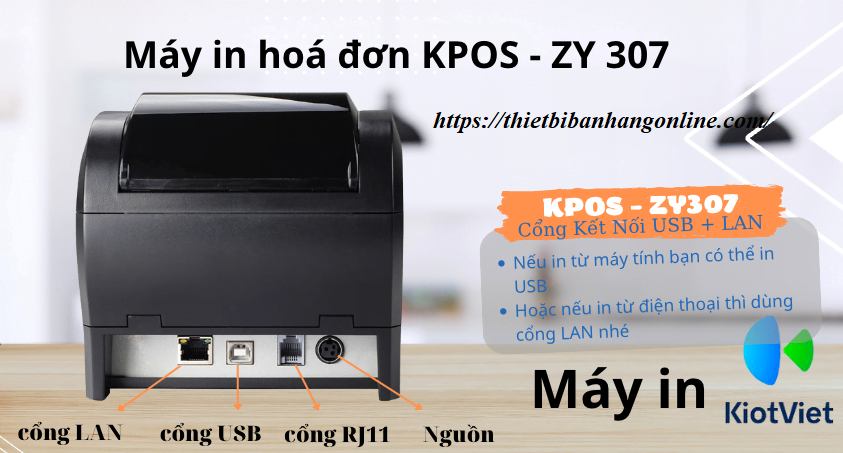 Máy in hoá đơn Kpos ZY307 
