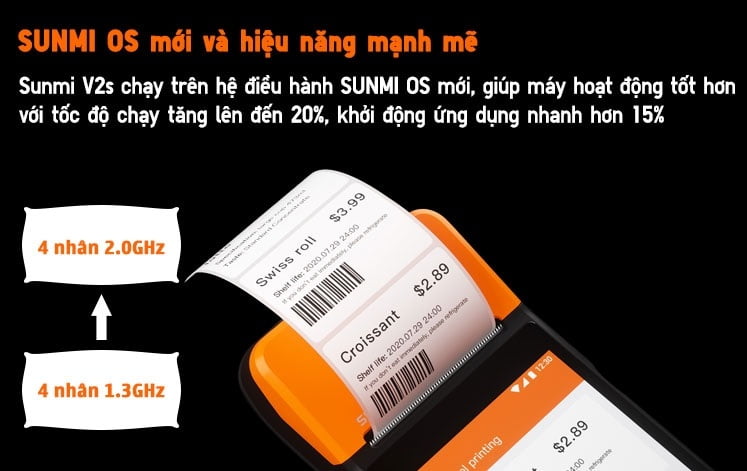 MÁY POS BÁN HÀNG CẦM TAY SUNMI V2SMÁY POS BÁN HÀNG CẦM TAY SUNMI V2S