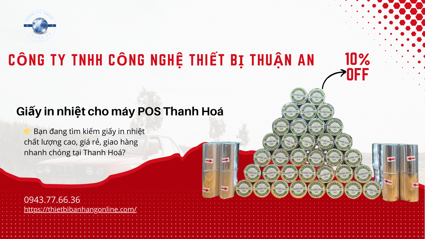 Giấy in nhiệt cho máy POS Thanh Hoá