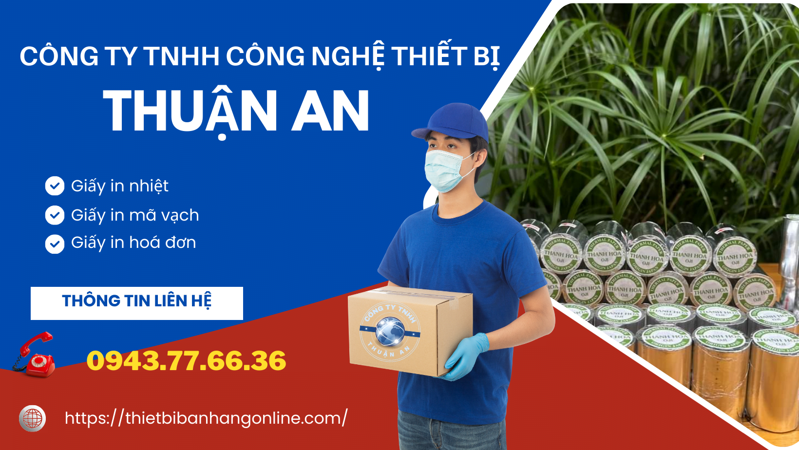 Đại lý giấy in nhiệt Thanh Hoá